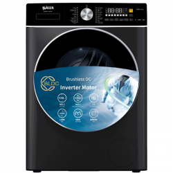 غسالة 10 كيلو سرين امامي مجفف 6كيلو تنشيف 100%  فضي