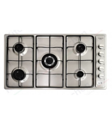 سطح 90سم 5 عين غاز مع مفاتيح جانبية شبك إينامل كاتشن لاين